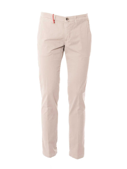 Pantalón chino de algodón Les Copains con pierna recta y bolsillos franceses en los laterales.