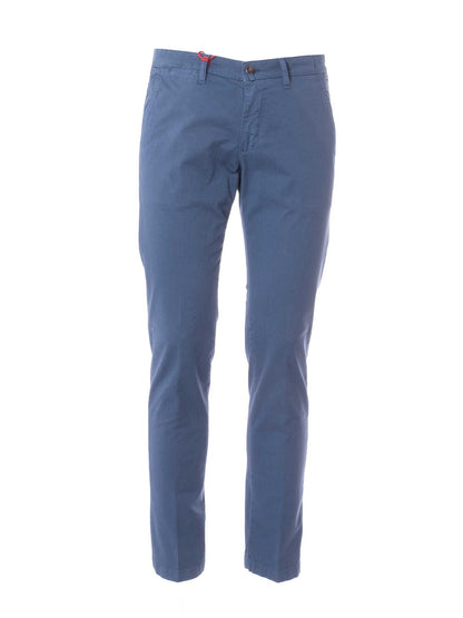 Pantalón chino de algodón Les Copains con pierna recta y bolsillos franceses en los laterales.