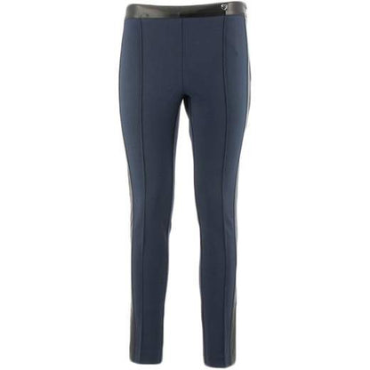Twinset YA82M2 Blue trousers with zip fastening on the side