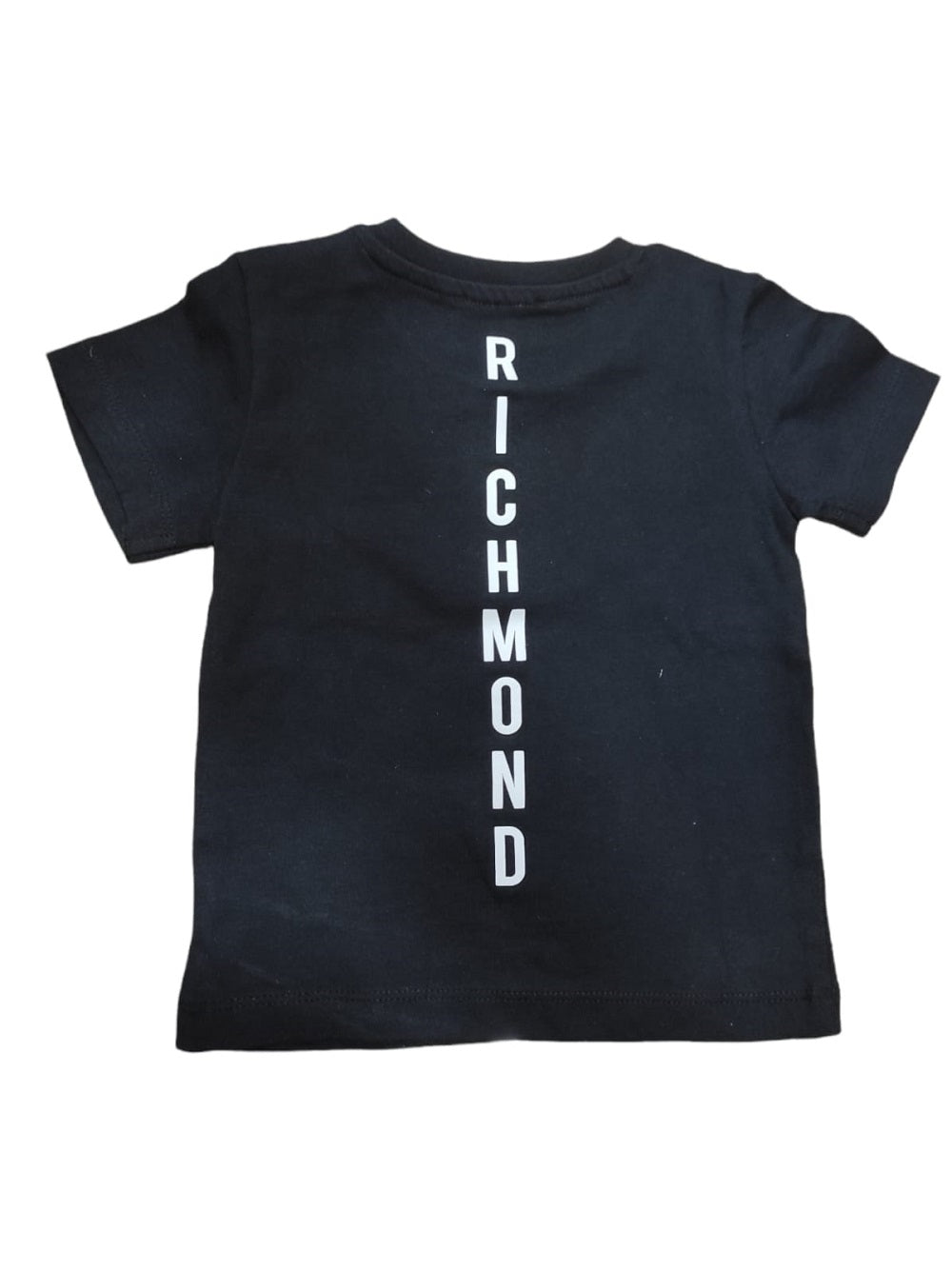 T-Shirt John Richmond RIP19040TS in jersey, brand logo, tinta unita con stampa, collo tondo, maniche corte