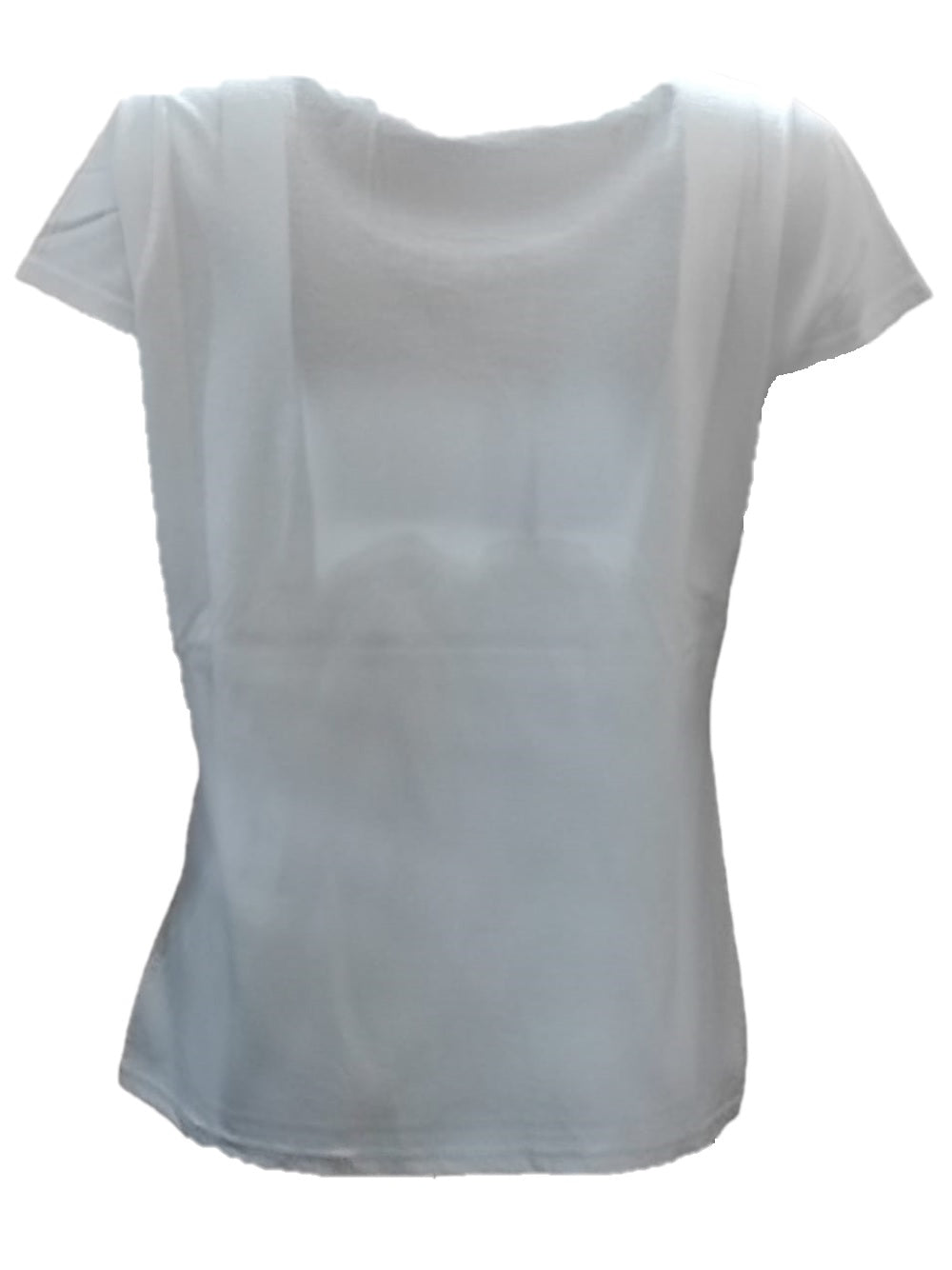 T-Shirt da donna LOVE MOSCHINO W4F1830 M3876 con logo a contrasto sul laterale