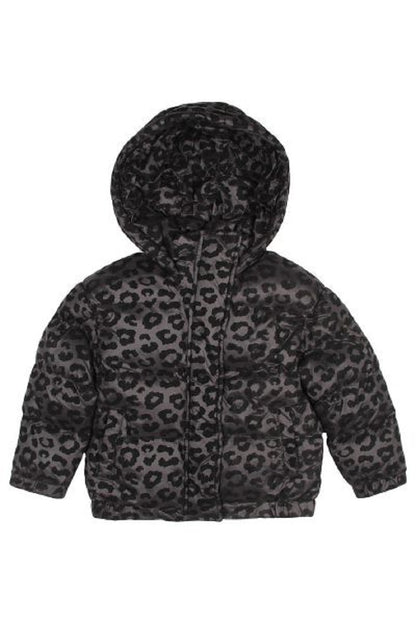 Chaqueta de plumas con estampado de leopardo To Be Too TF19908