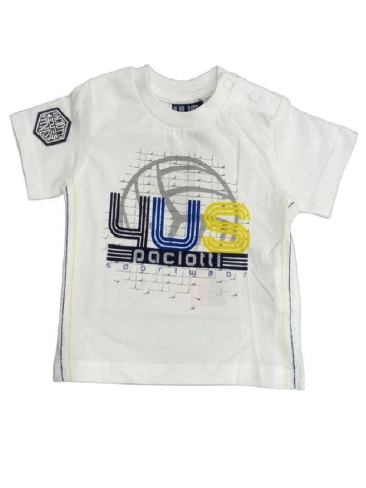 T-Shirt Cesare Paciotti 4US Kids con stampa logo