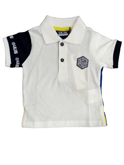 Polo infantil Cesare Paciotti 4US con estampado de logotipo
