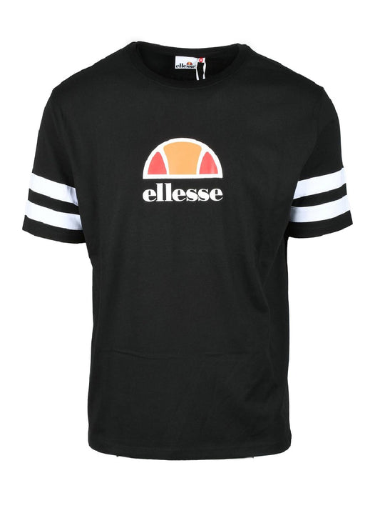 T-shirt Ellesse con logo a spicchio Ellesse stampato sul petto e due bande orizzontali su entrambe le maniche in contrasto colore