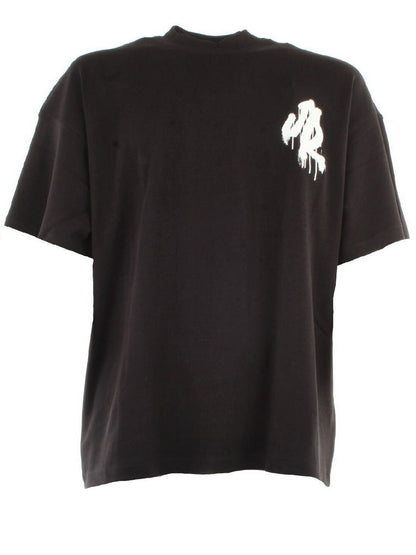 Camiseta negra extragrande de manga corta John Richmond UMP22150TS