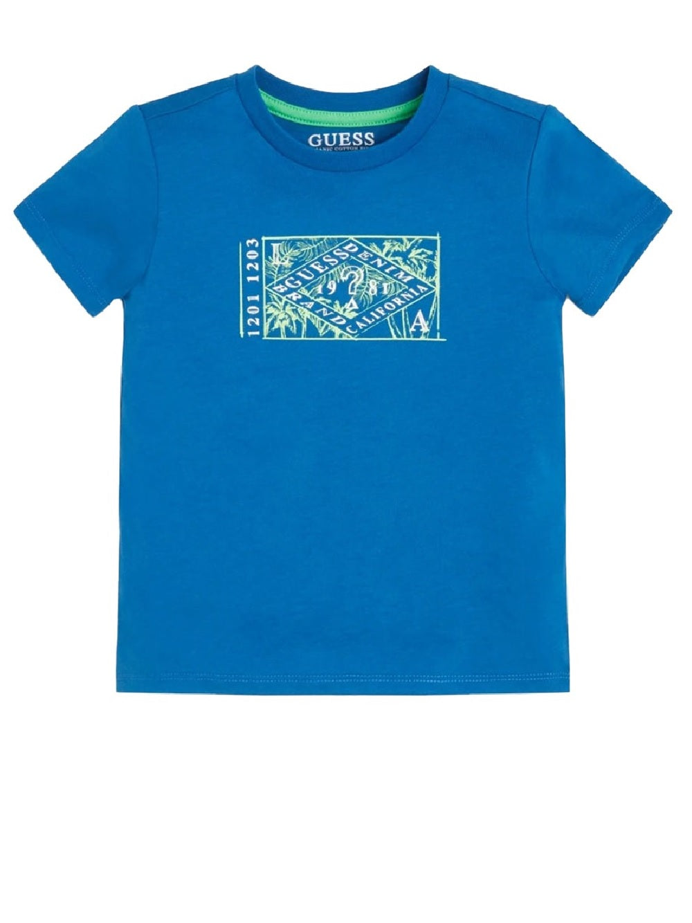 T-shirt Guess Kids modello N2GI14K8HM0 tinta unita con logo