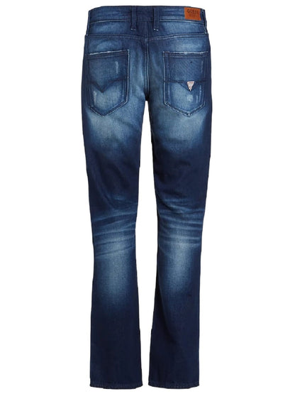 Jeans Guess modello M2GAR5D4K72  chiusura frontale con cerniera e bottone