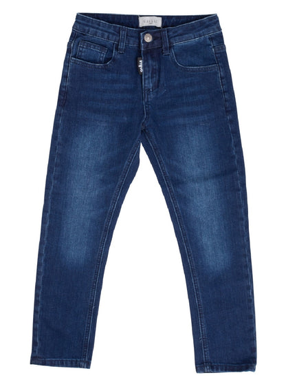 Vaqueros Gaelle Paris modelo 2731D0134S oscuros con parche de logo en la espalda