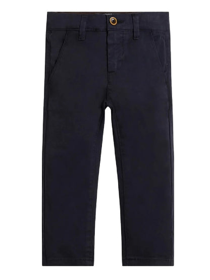 Pantalón Guess Kids modelo N1BB03WDD52 con logo trasero en color de contraste