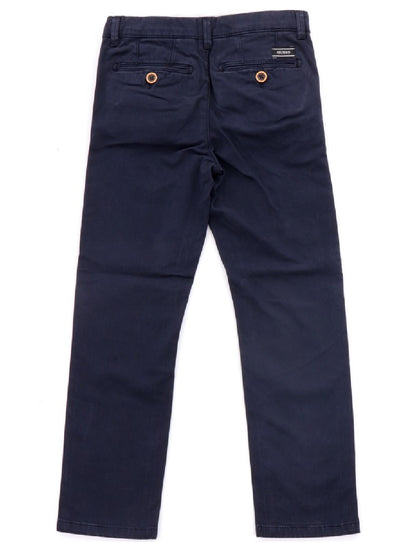 Pantalón Guess Kids modelo N1BB03WDD52 con logo trasero en color de contraste
