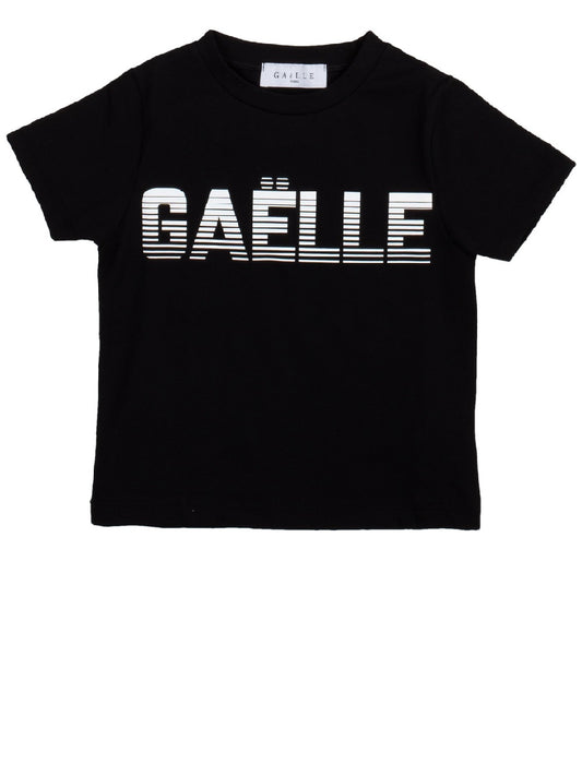 T-shirt Gaëlle modello 7431T0043 con logo a contrasto bianco optical