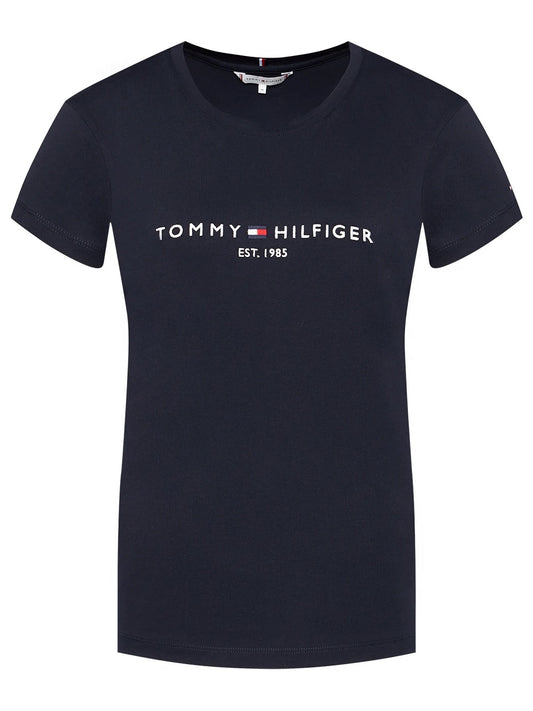 T-shirt Tommy Hilfiger modello WW0WW31999 decorata dall'iconico logo sul petto. Bandierina ricamata sulla manica sinistra.