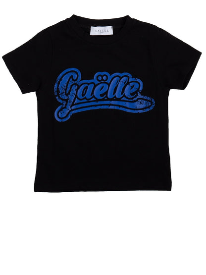 Camiseta Gaëlle modelo 7071T0229 con logo estampado en vinilo en contraste