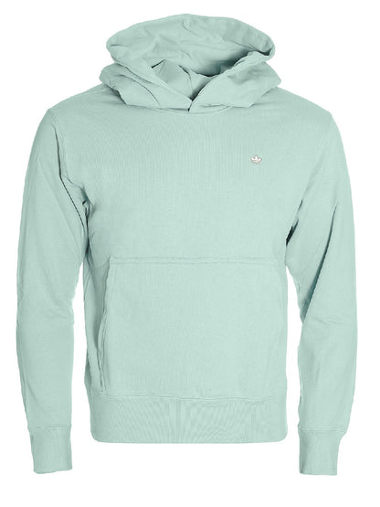 Adidas sweatshirt model GN3382 with hood and logo patch sweatshirt