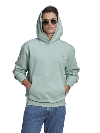 Adidas sweatshirt model GN3382 with hood and logo patch sweatshirt