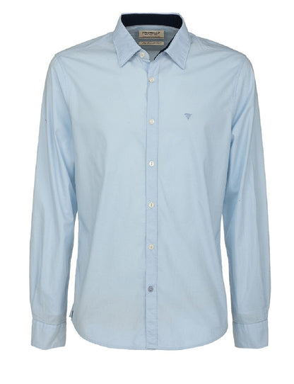 Camisa Fred Mello modelo FM22W03CU color liso con costuras texturizadas en relieve