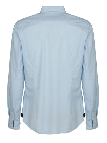 Camisa Fred Mello modelo FM22W03CU color liso con costuras texturizadas en relieve