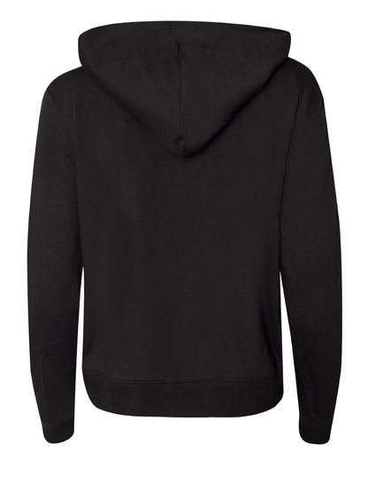 Calvin Klein women's sweatshirt, model 000QS6869E with hood, embroidered logo and zip closure.