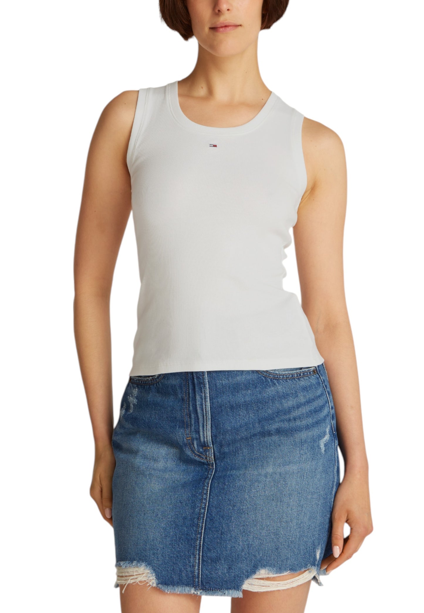 Tommy Hilfiger Jeans Top Donna Tommy Hilfiger Jeans DW0DW20673 beige  Beige