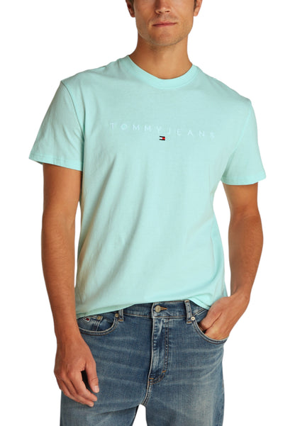 Tommy Hilfiger Jeans T-Shirt Uomo Tommy Hilfiger Jeans DM0DM20744 light blue