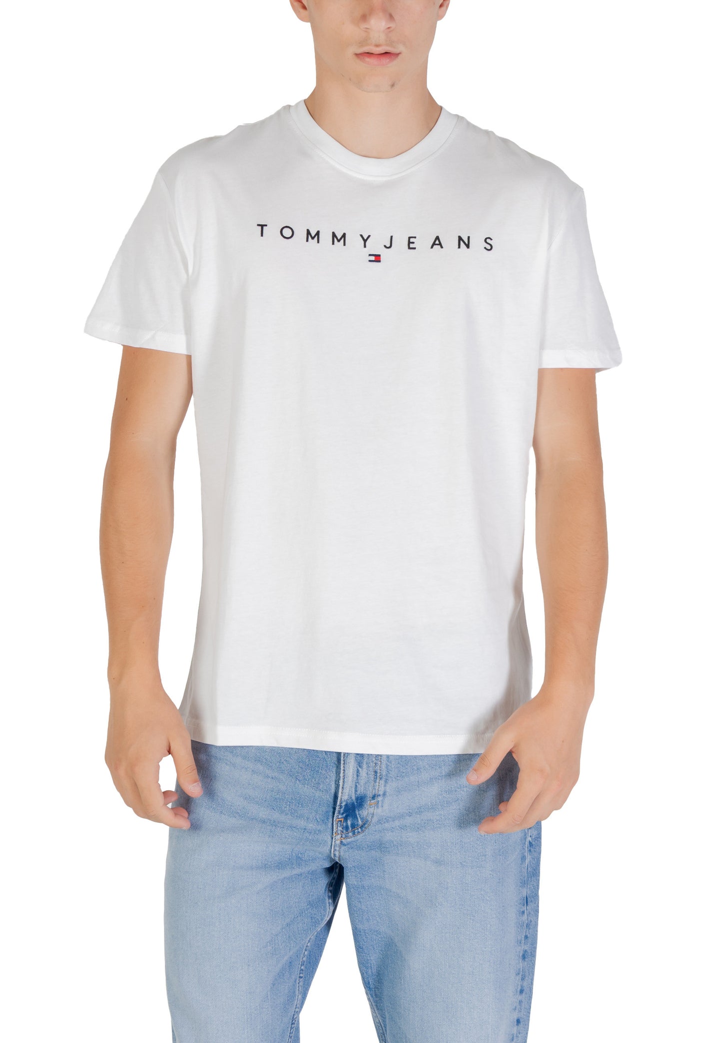 Tommy Hilfiger Jeans T-Shirt Uomo Tommy Hilfiger Jeans DM0DM20744 white  white