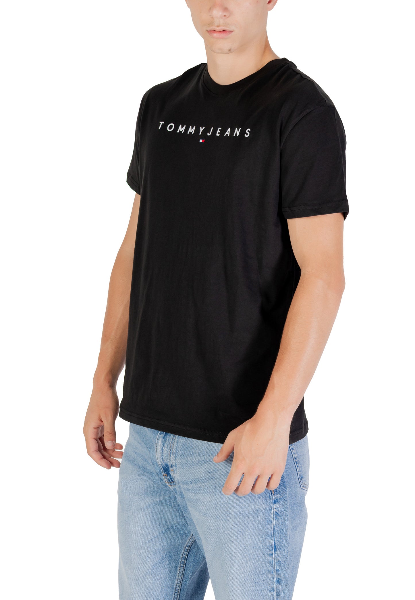 Tommy Hilfiger Jeans T-Shirt Uomo Tommy Hilfiger Jeans DM0DM20744 black  black