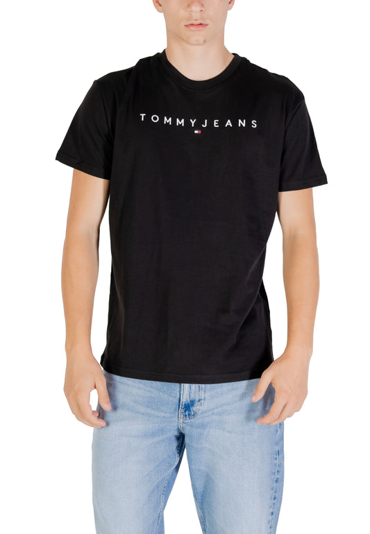 Tommy Hilfiger Jeans T-Shirt Uomo Tommy Hilfiger Jeans DM0DM20744 black  black