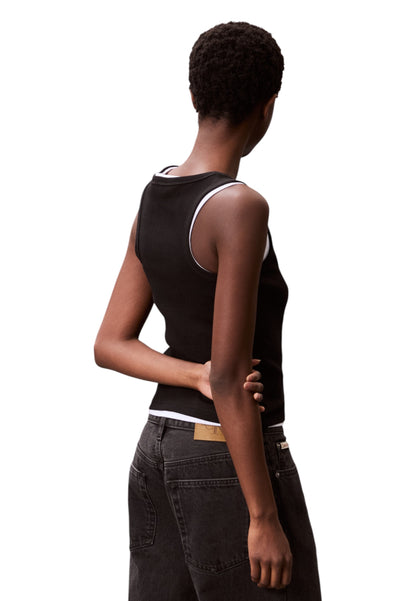Camiseta sin mangas para mujer de Calvin Klein Jeans