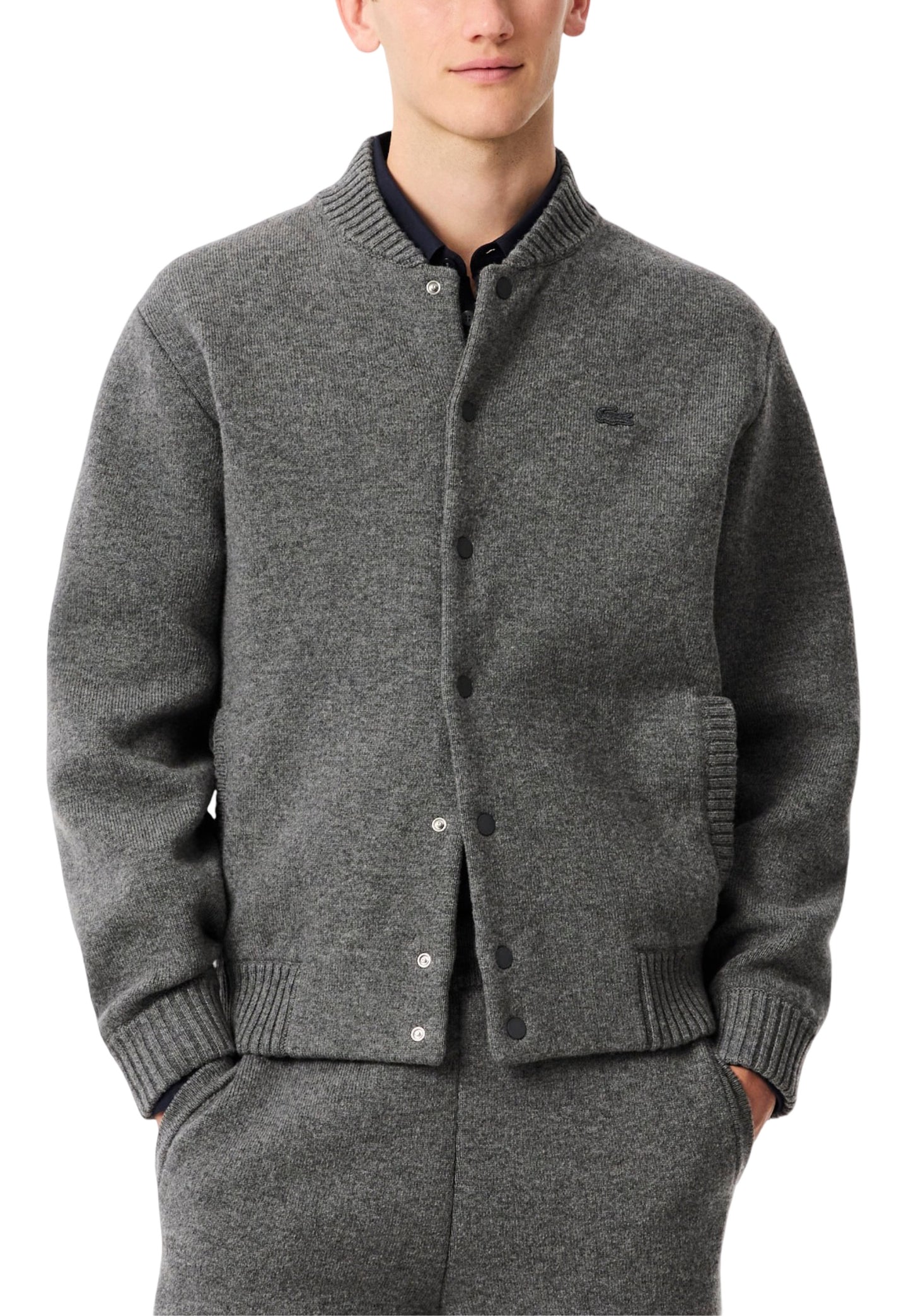 Lacoste Cardigans Uomo Lacoste AH5170-00 grey  grey