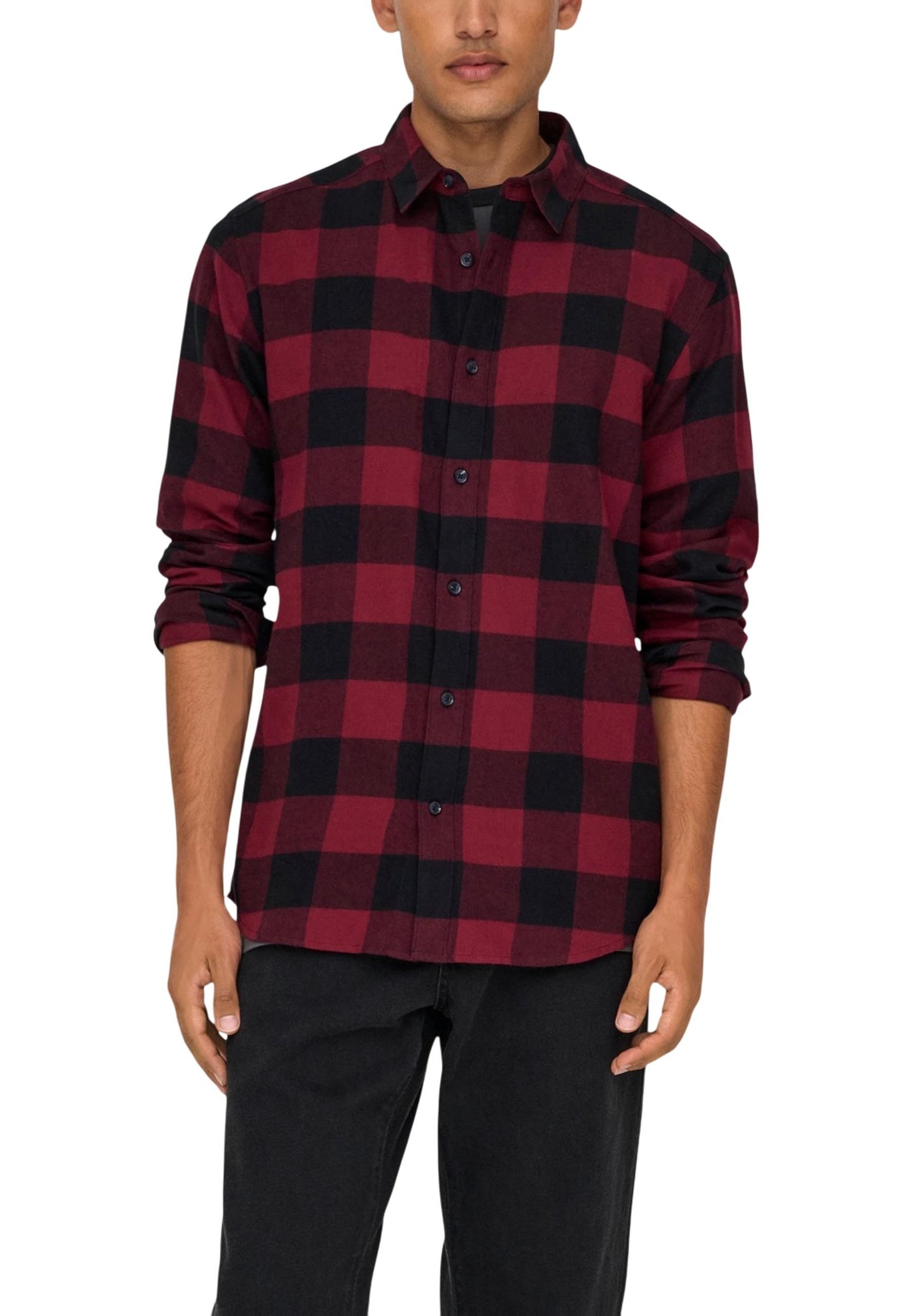Only & Sons Camicia Uomo Only & Sons 22007112 red  red