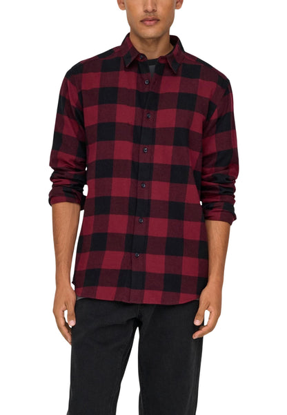 Only & Sons Camicia Uomo Only & Sons 22007112 red  red