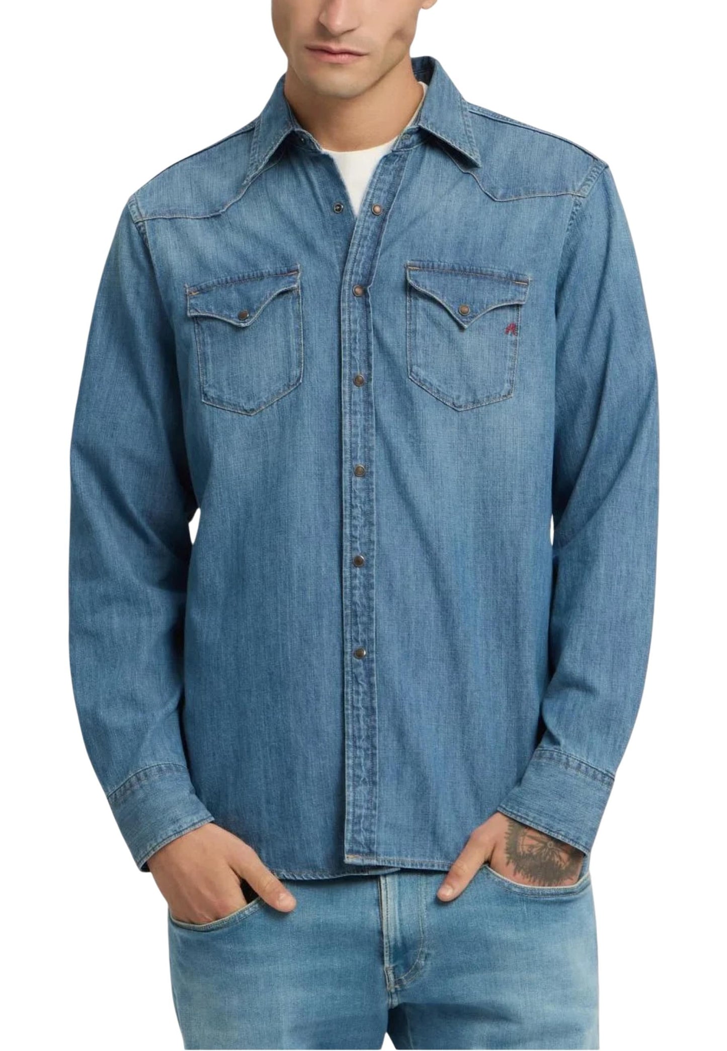 Replay Camicia Uomo Replay M4023T.000.26C 94A light blue  light blue