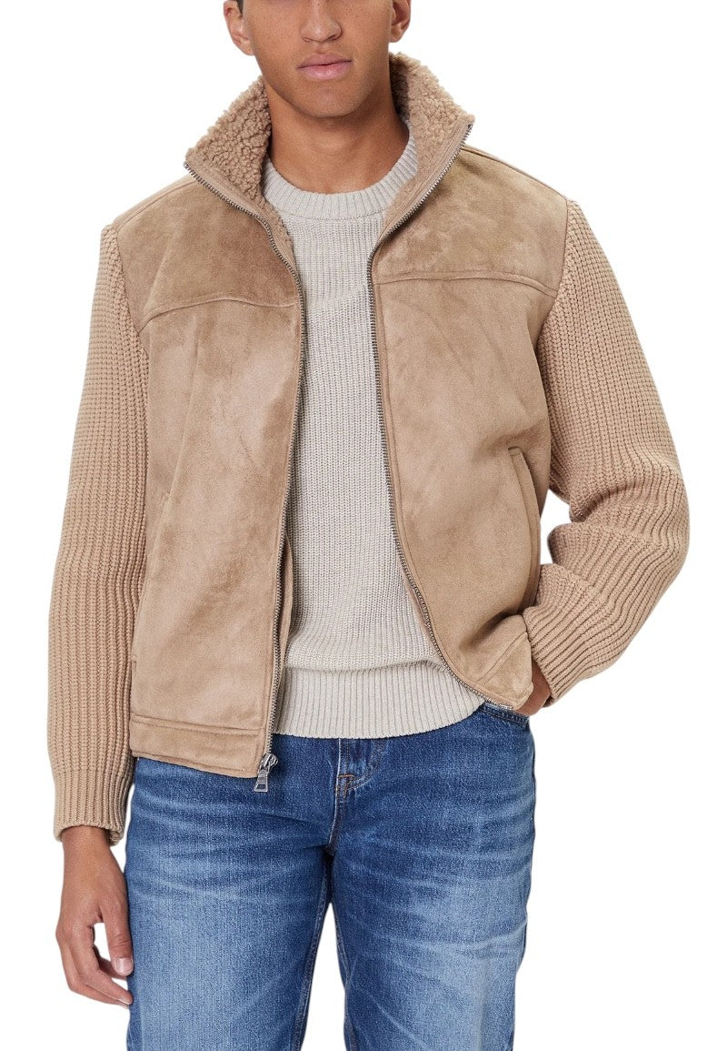 Guess Giubbotto Uomo Guess M5BR79 Z5570 beige  beige