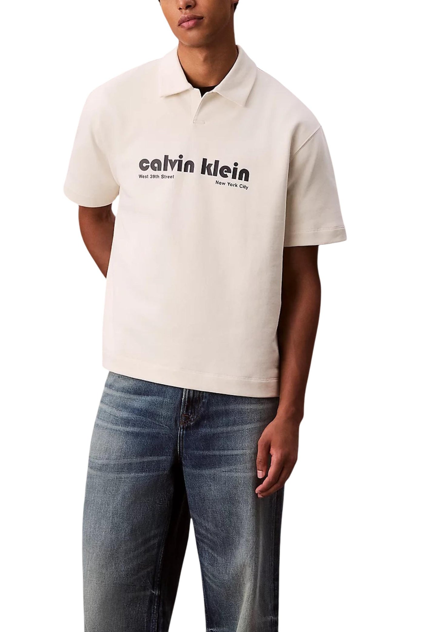 Calvin Klein Jeans Polo Uomo Calvin Klein Jeans LV04RC243G white  white