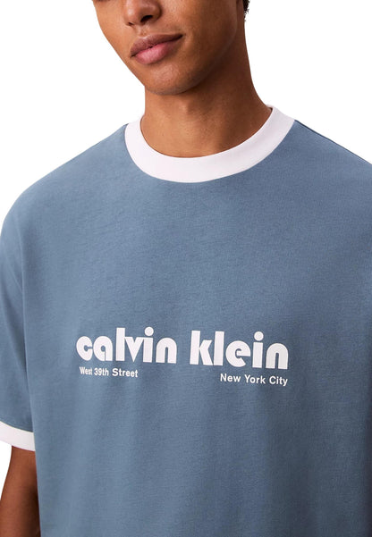 Calvin Klein Jeans T-Shirt Uomo Calvin Klein Jeans LV04RC244G light blue  light blue