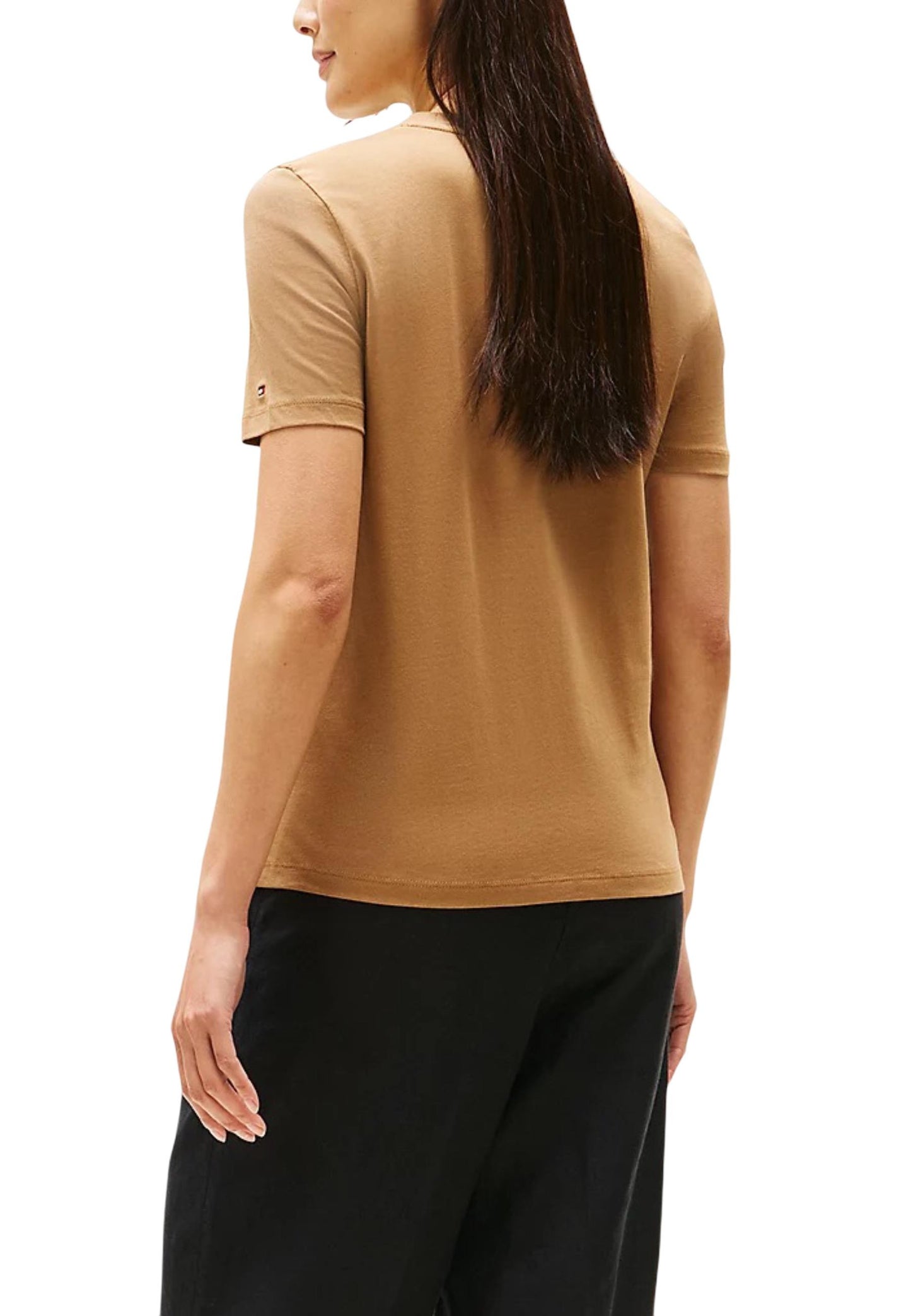 Tommy Hilfiger T-Shirt Donna Tommy Hilfiger WW0WW40276 brown  brown