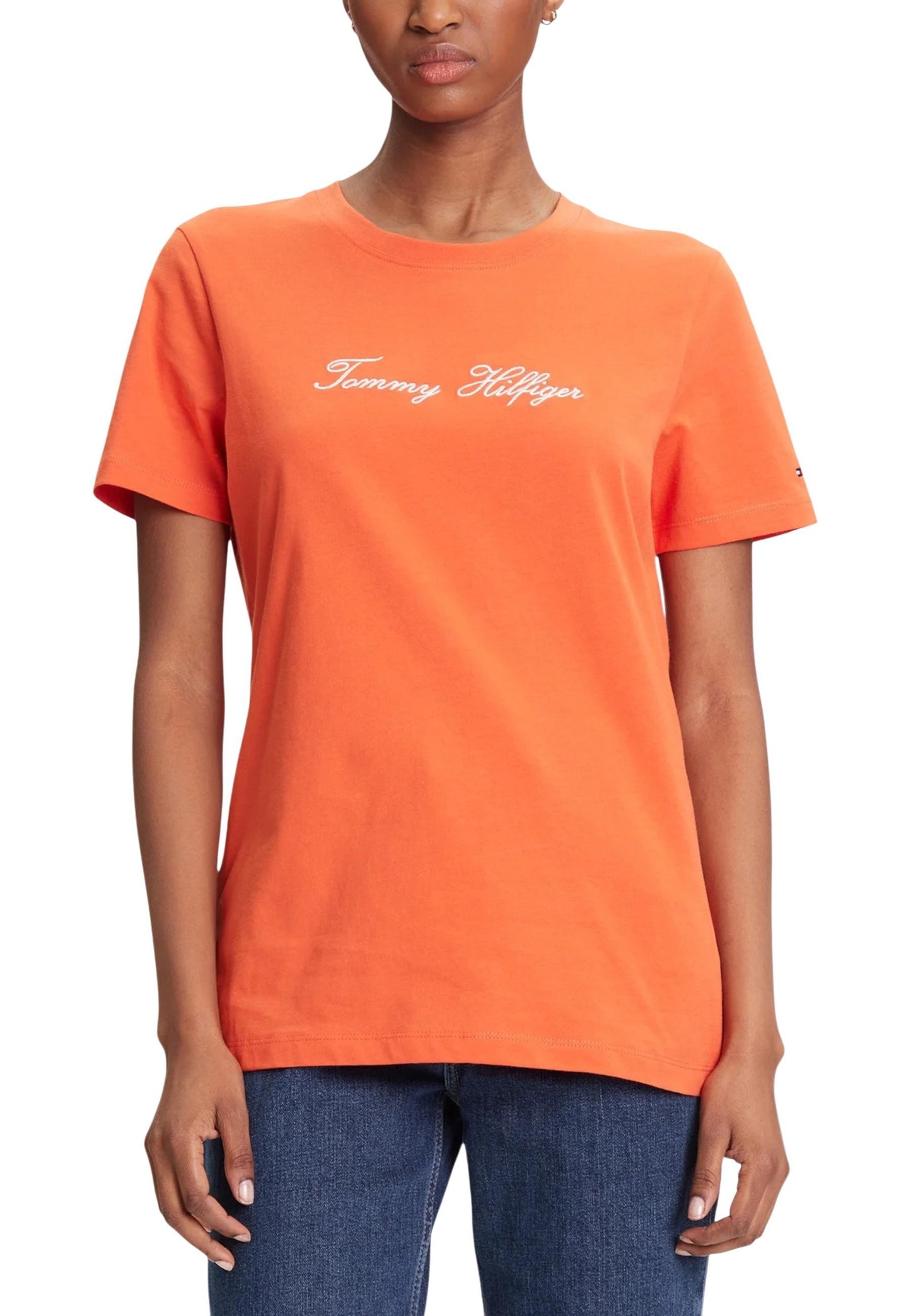 Tommy Hilfiger T-Shirt Donna Tommy Hilfiger WW0WW45746 orange  orange