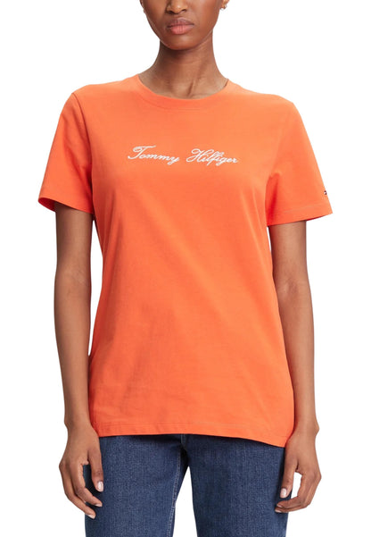 Tommy Hilfiger T-Shirt Donna Tommy Hilfiger WW0WW45746 orange  orange