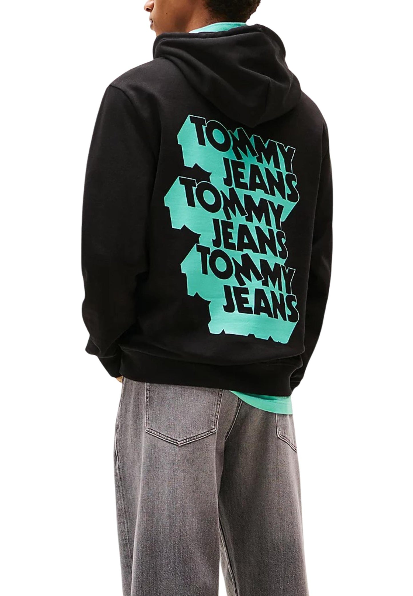 Tommy Hilfiger Jeans Felpa Uomo Tommy Hilfiger Jeans DM0DM21625 black  black