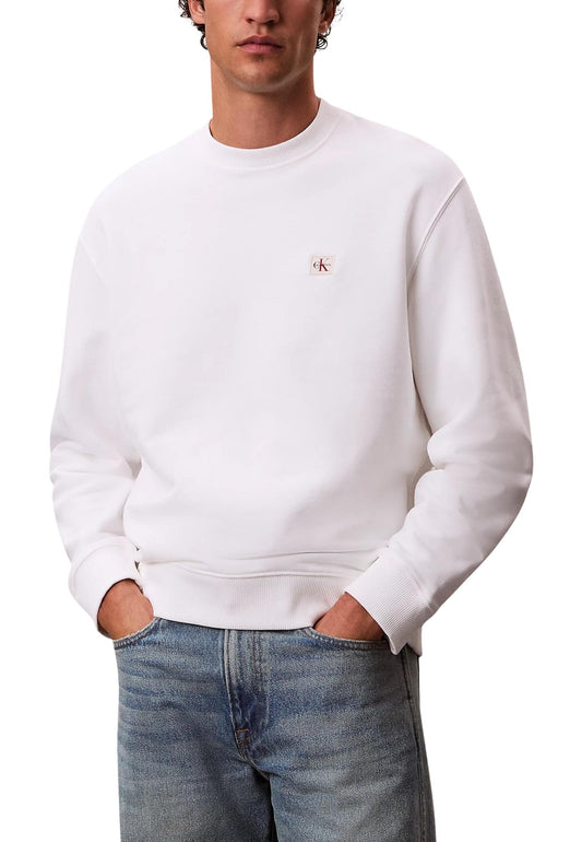 Calvin Klein Jeans Felpa Uomo Calvin Klein Jeans LV04RC273G white  white