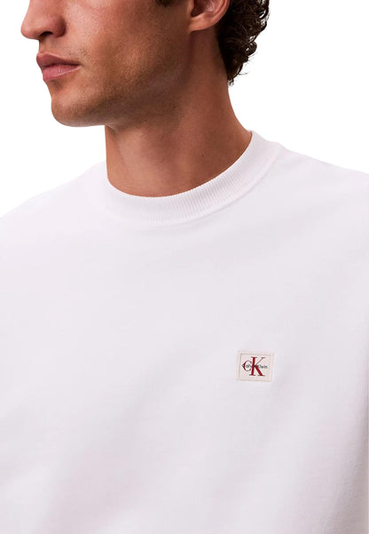 Calvin Klein Jeans Felpa Uomo Calvin Klein Jeans LV04RC273G white  white