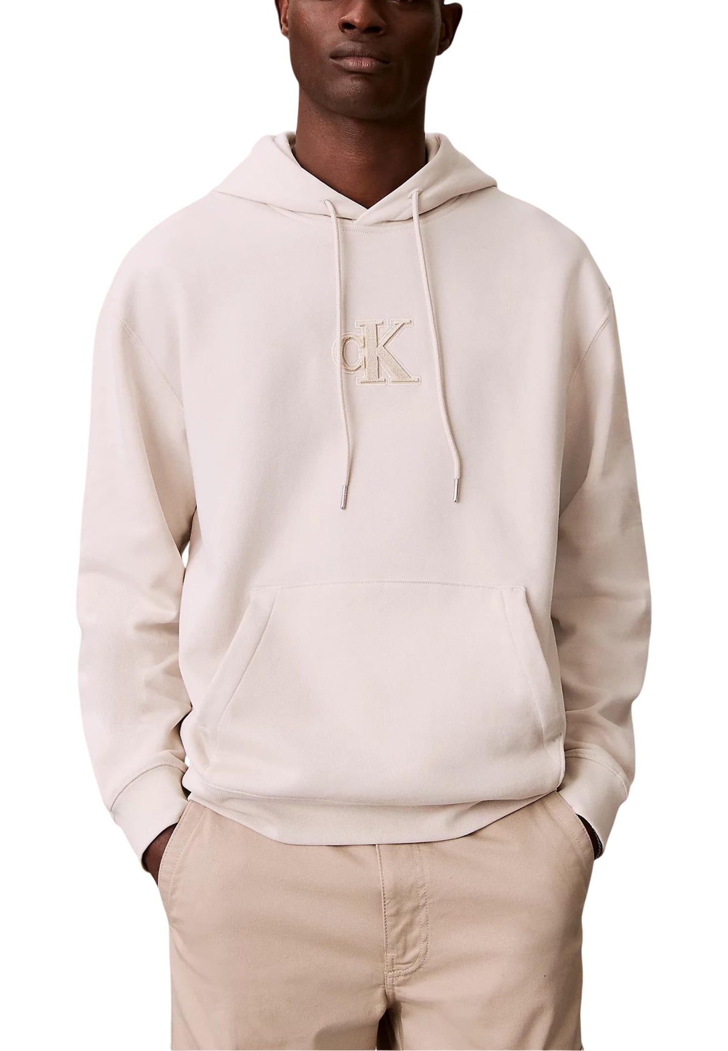 Calvin Klein Jeans Felpa Uomo Calvin Klein Jeans LV04RD250G beige  beige