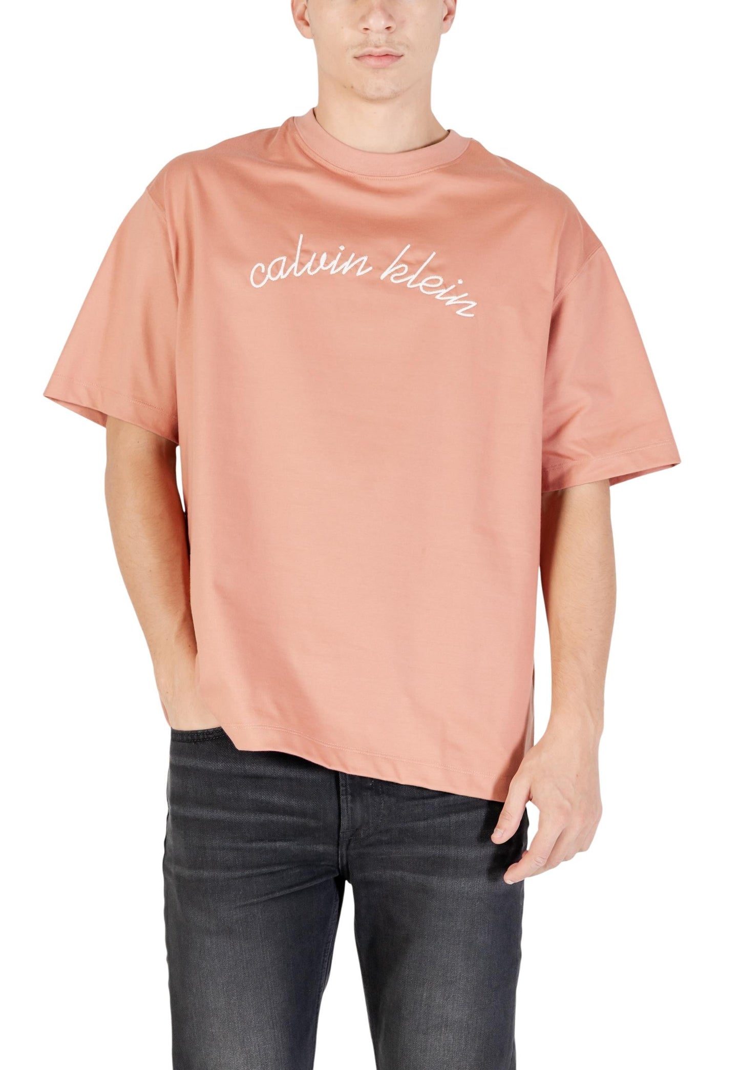 Calvin Klein Jeans T-Shirt Uomo Calvin Klein Jeans LV04RC225G pink  pink
