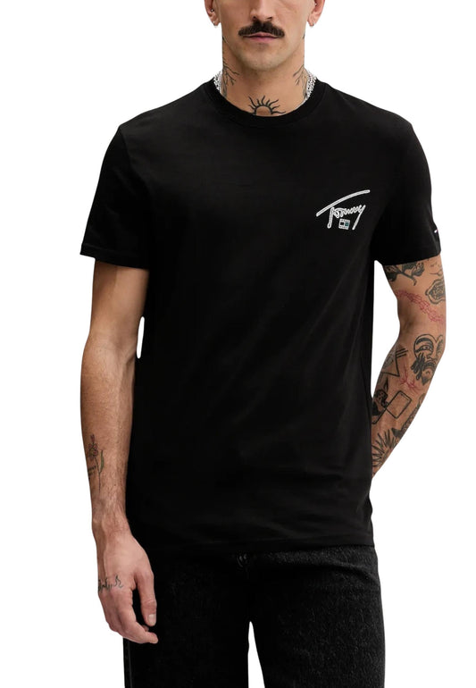 Tommy Hilfiger Jeans T-Shirt Uomo Tommy Hilfiger Jeans DM0DM22320 black  black