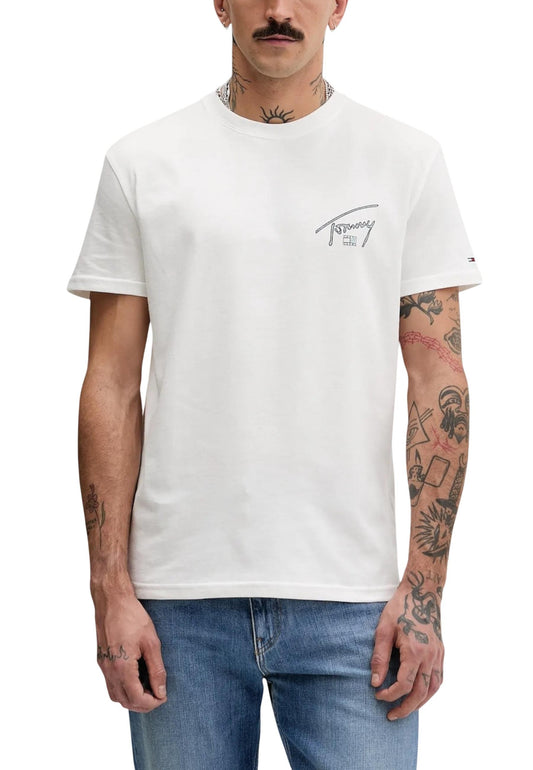 Tommy Hilfiger Jeans T-Shirt Uomo Tommy Hilfiger Jeans DM0DM22320 white  white