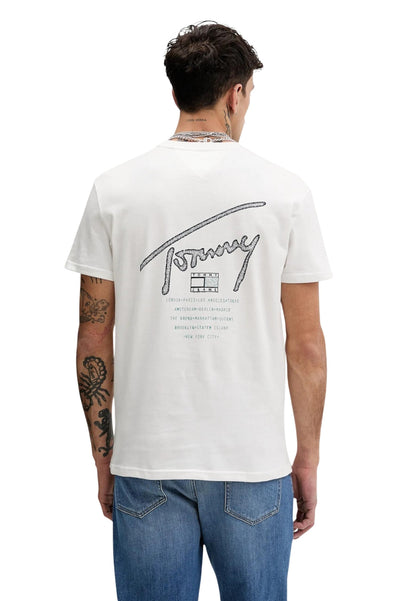 Tommy Hilfiger Jeans T-Shirt Uomo Tommy Hilfiger Jeans DM0DM22320 white  white