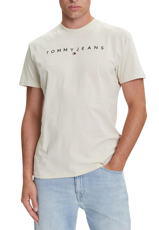 Tommy Hilfiger Jeans T-Shirt Uomo Tommy Hilfiger Jeans WH7_15736002507_Beige_chiaro beige  beige