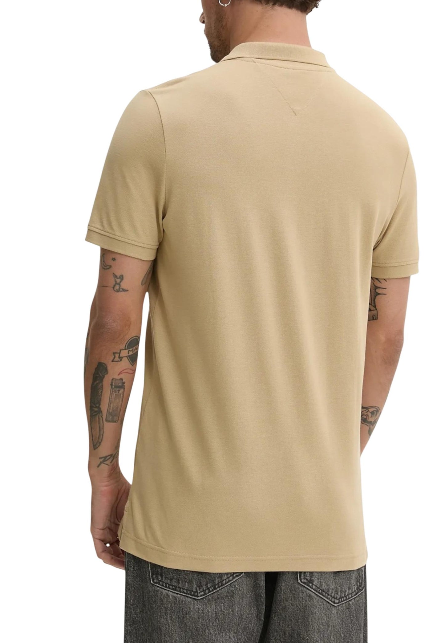 Tommy Hilfiger Jeans T-Shirt Uomo Tommy Hilfiger Jeans DM0DM20676 beige  beige