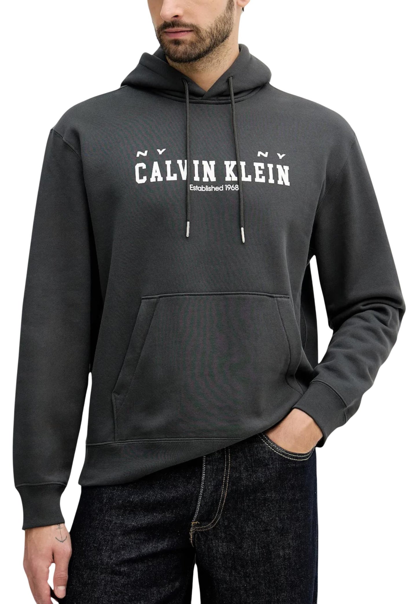 Calvin Klein Jeans Felpa Uomo Calvin Klein Jeans LV04RE251G grey  grey